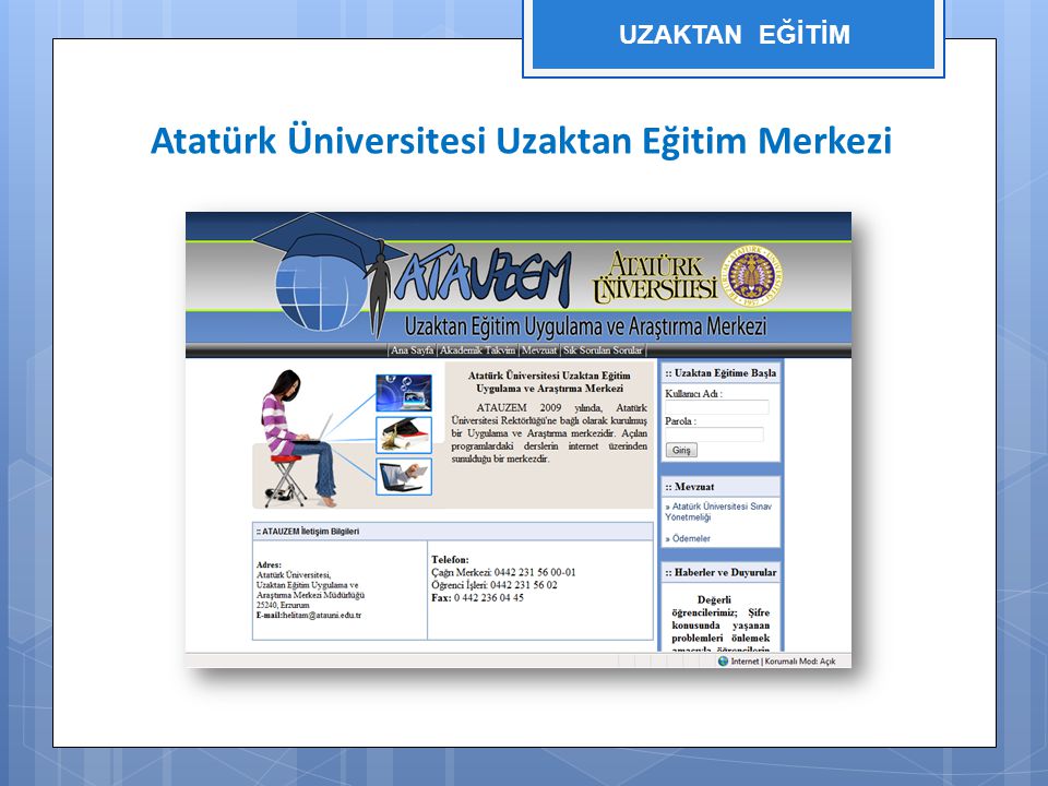 Atatürk Üniversitesi Uzaktan Eğitim Merkezi