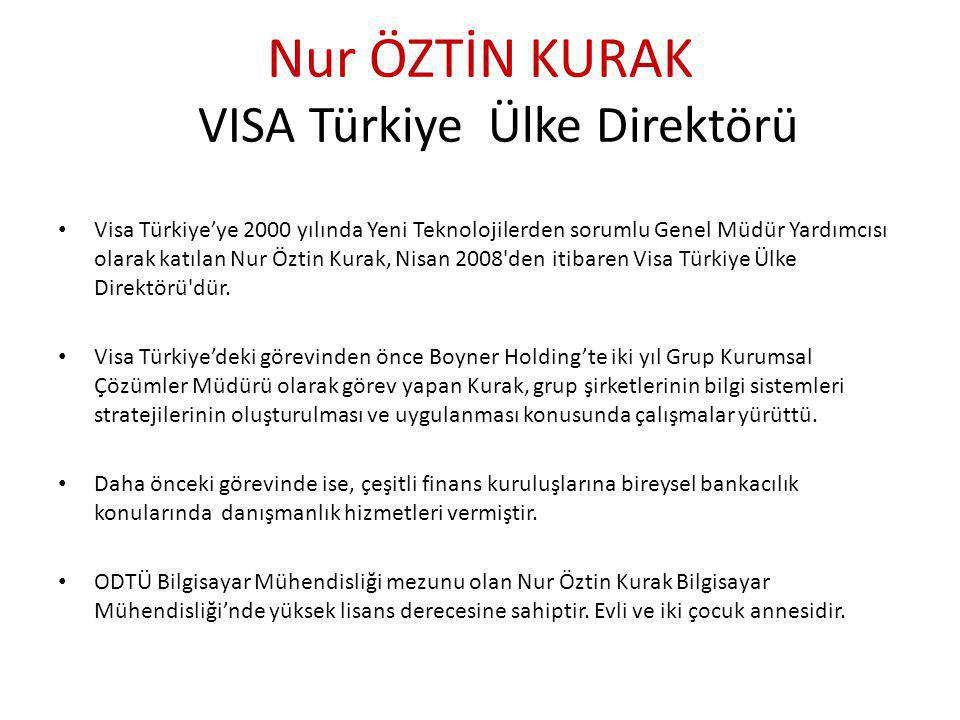 Nur ÖZTİN KURAK VISA Türkiye Ülke Direktörü