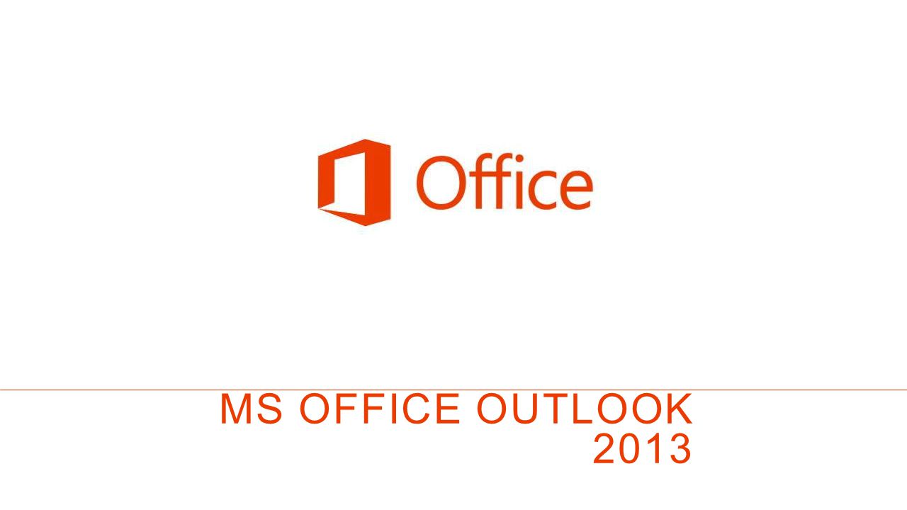MS OFFICE outlook 2013
