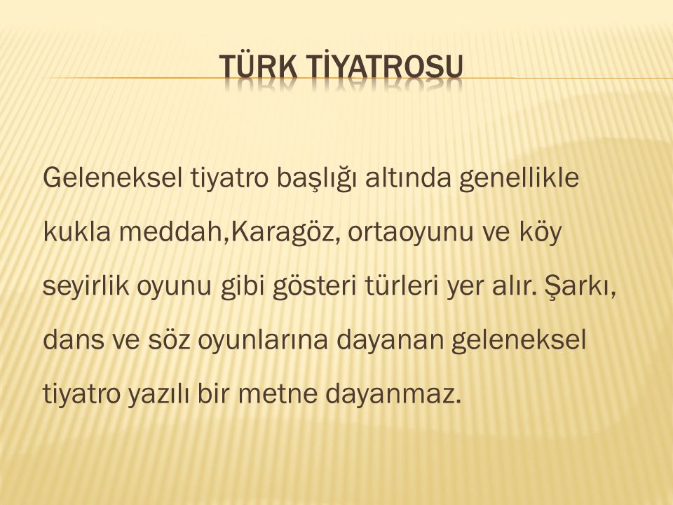 Türk Tİyatrosu