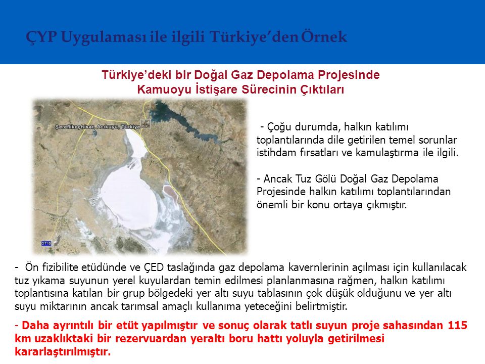 ÇYP Uygulaması ile ilgili Türkiye’den Örnek