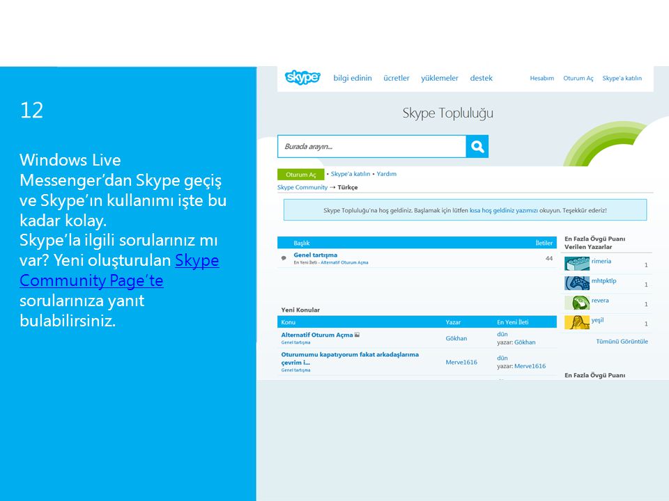 12 Windows Live Messenger’dan Skype’a Nasıl Geçilir