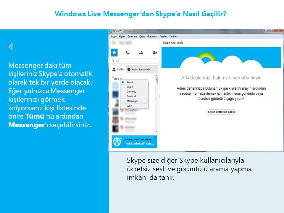 4 2 Windows Live Messenger’dan Skype’a Nasıl Geçilir