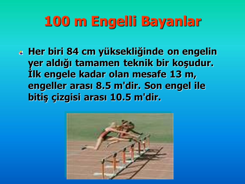 100 m Engelli Bayanlar