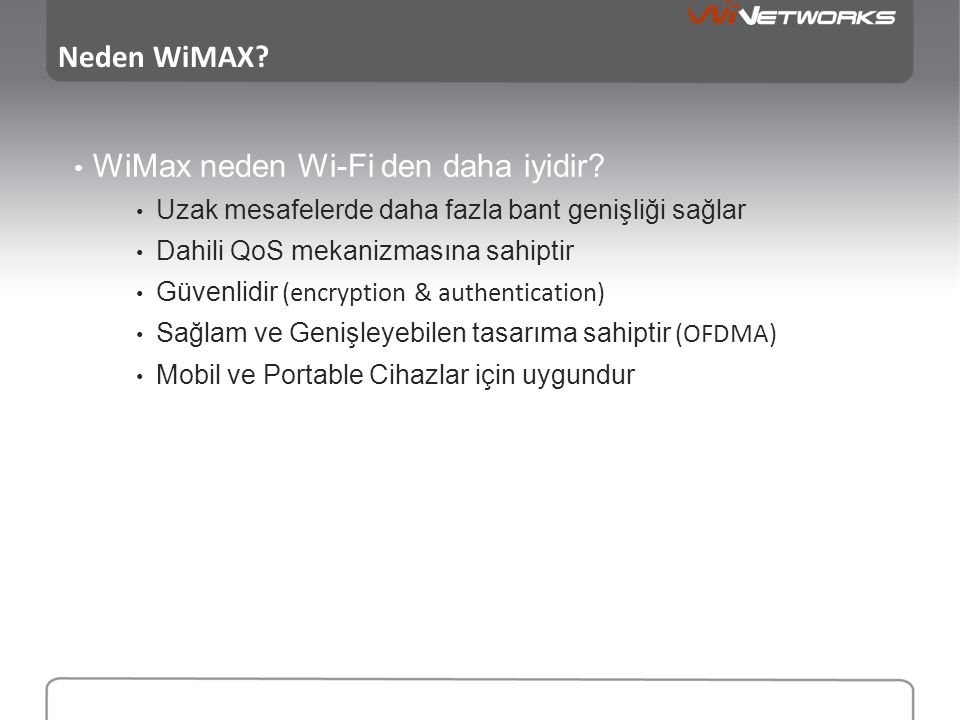 WiMax neden Wi-Fi den daha iyidir