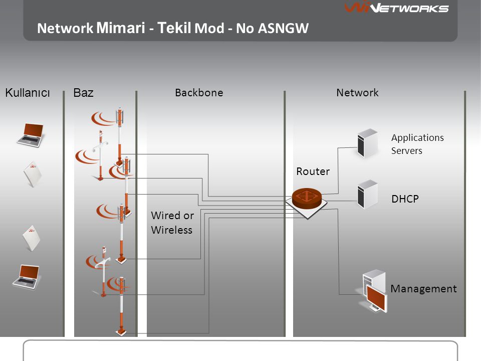 Network Mimari - Tekil Mod - No ASNGW
