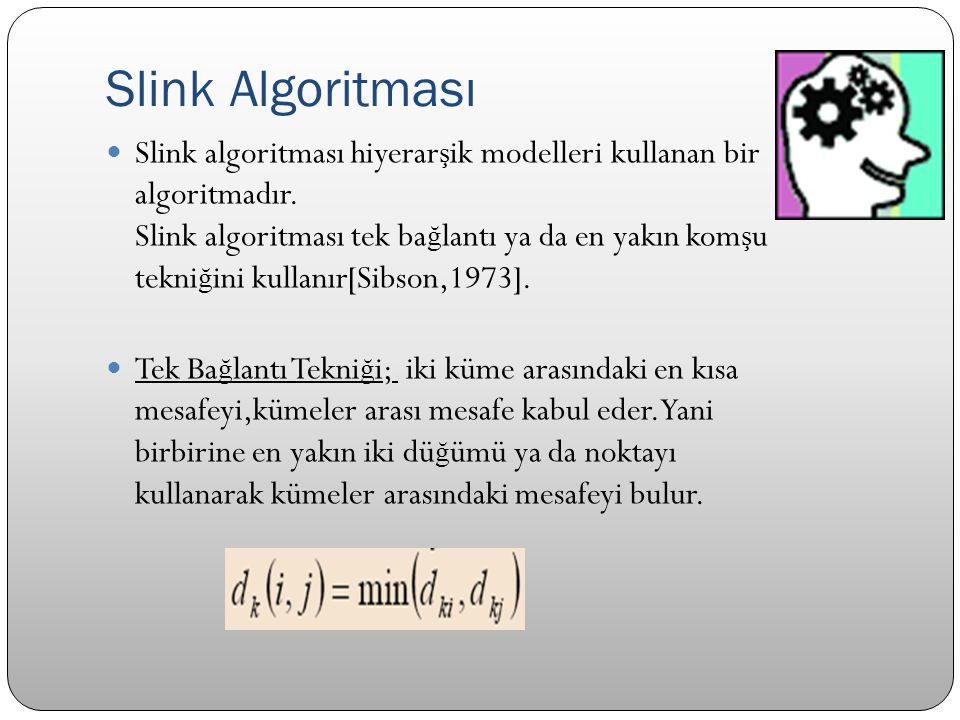 Slink Algoritması