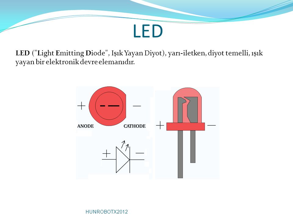 LED LED ( Light Emitting Diode , Işık Yayan Diyot), yarı-iletken, diyot temelli, ışık yayan bir elektronik devre elemanıdır.
