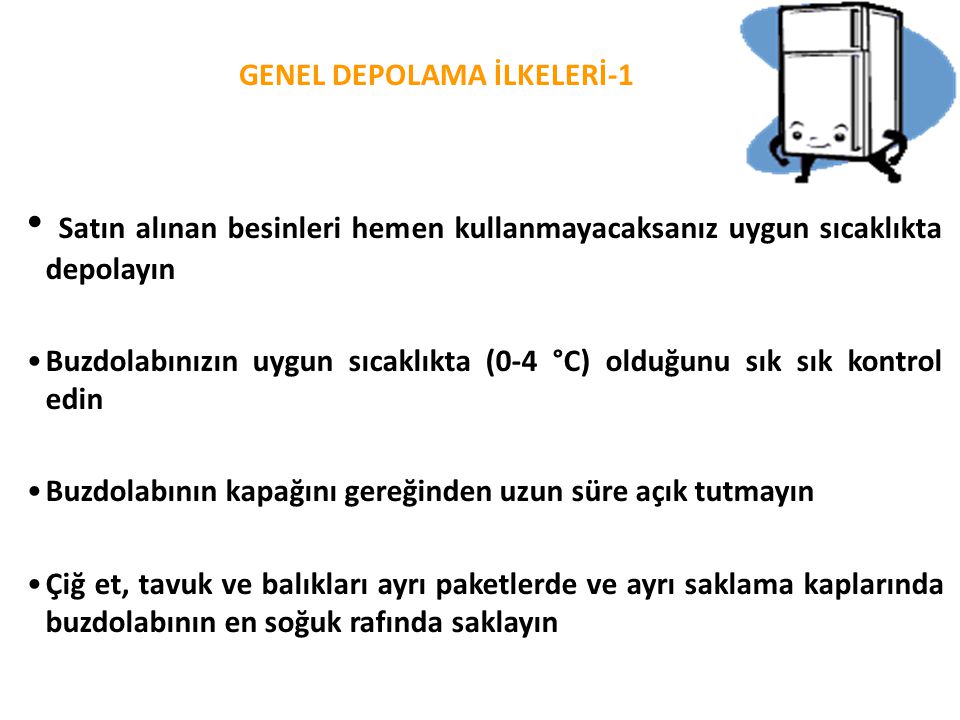 GENEL DEPOLAMA İLKELERİ-1
