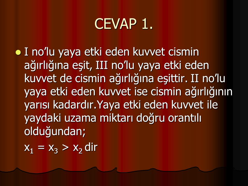 CEVAP 1.