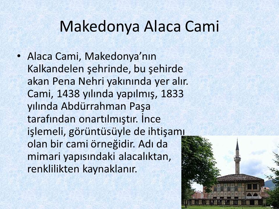 Makedonya Alaca Cami