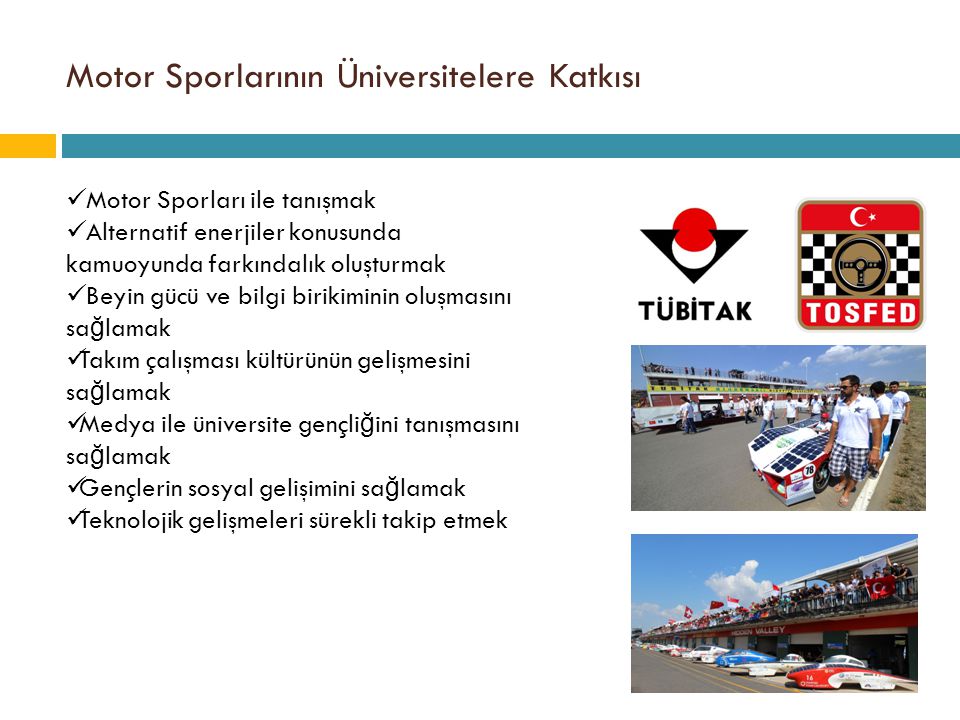 Motor Sporlarının Üniversitelere Katkısı