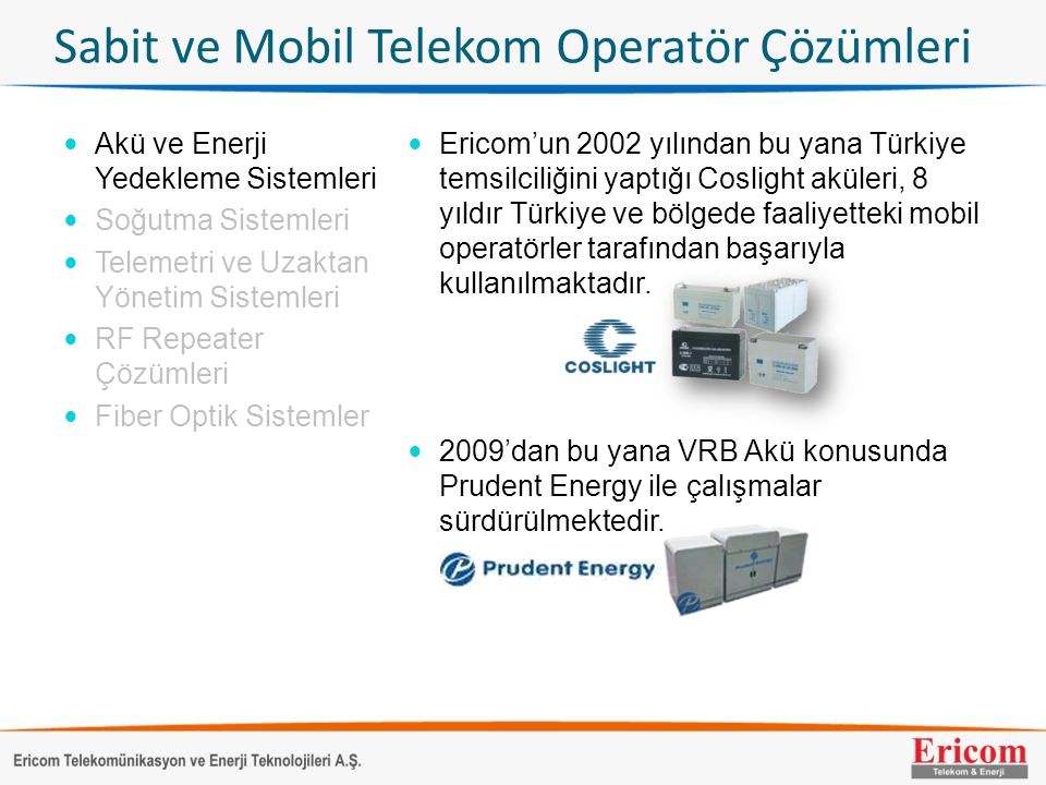 Sabit ve Mobil Telekom Operatör Çözümleri