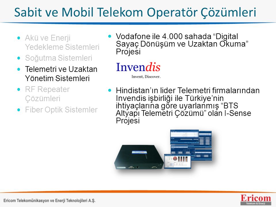 Sabit ve Mobil Telekom Operatör Çözümleri