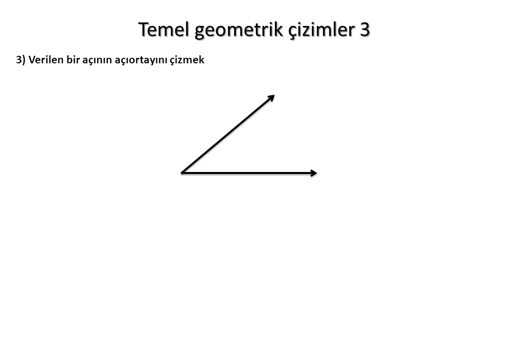 Temel geometrik çizimler 3