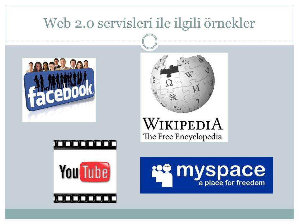 Web 2.0 servisleri ile ilgili örnekler