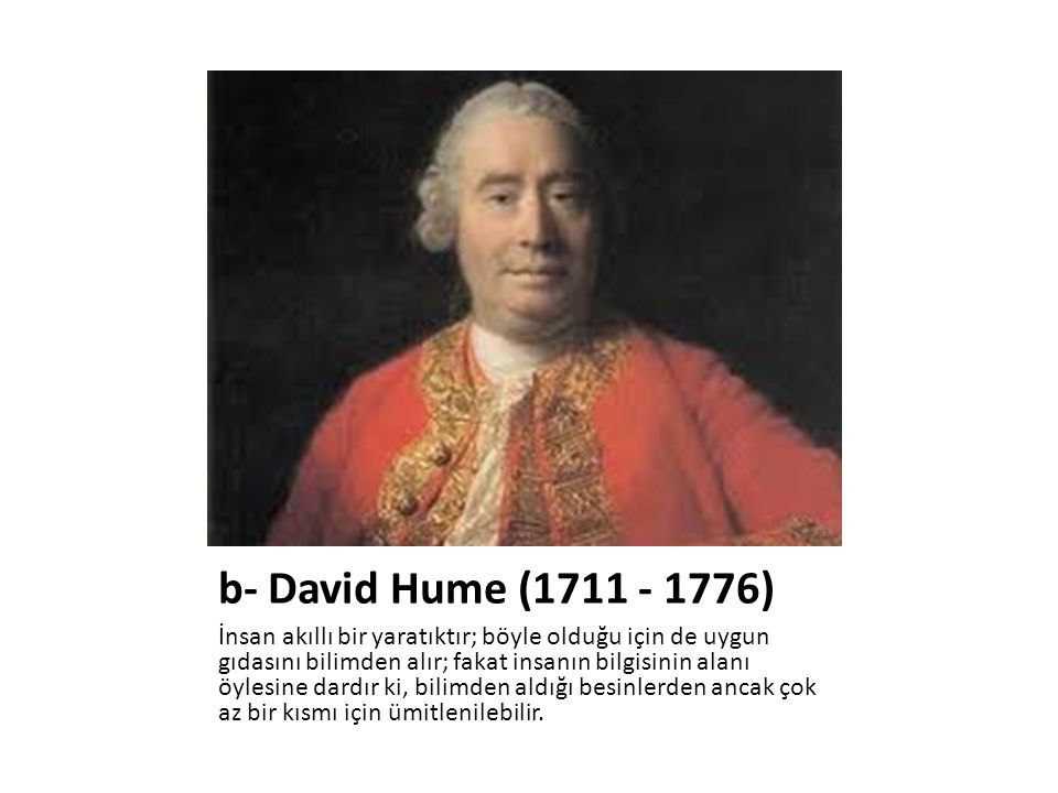 b- David Hume ( )