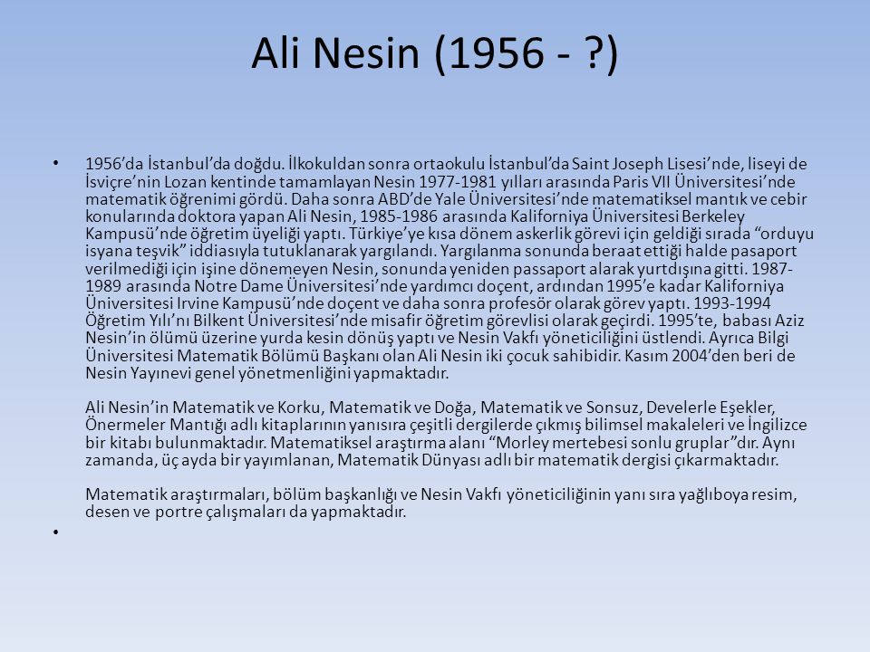 Ali Nesin ( )