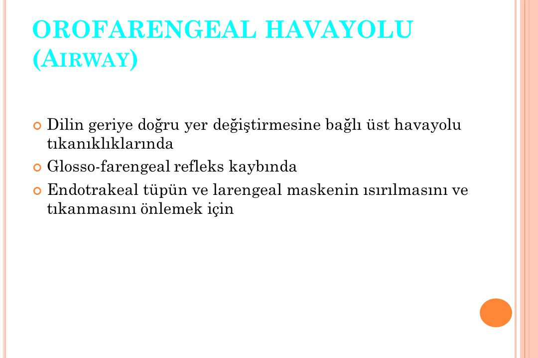 OROFARENGEAL HAVAYOLU (Airway)