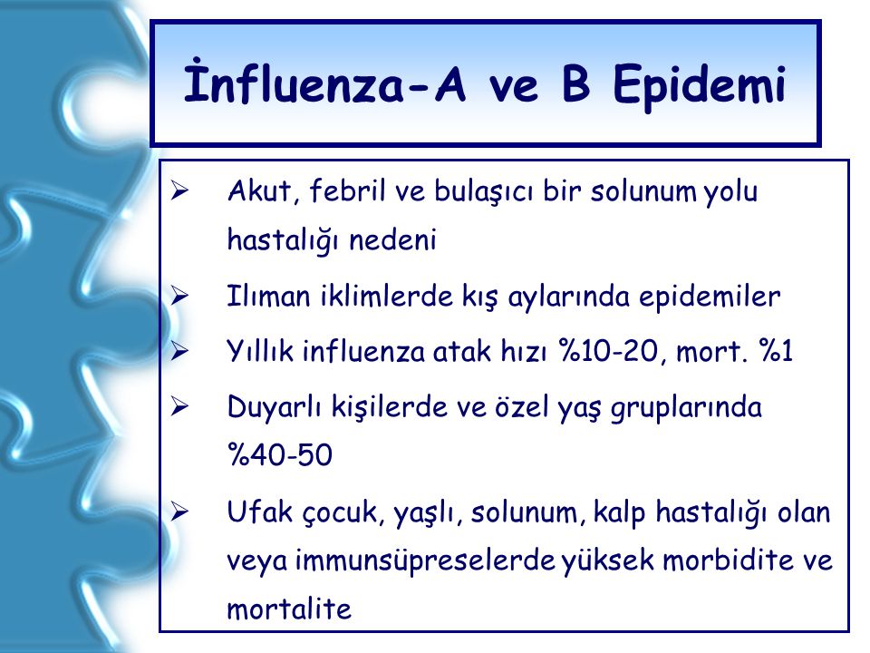 İnfluenza-A ve B Epidemi