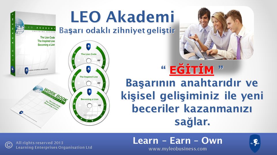 LEO Akademi Başarı odaklı zihniyet geliştir.