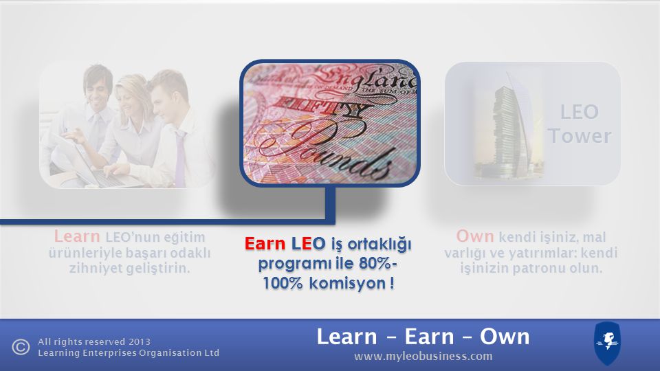 LEO Tower Learn LEO’nun eğitim ürünleriyle başarı odaklı zihniyet geliştirin.