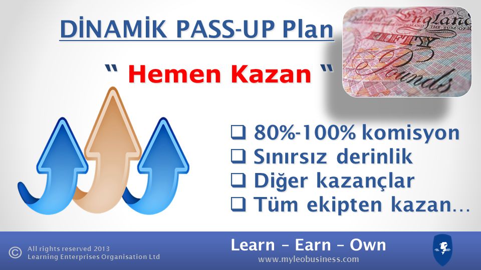 DİNAMİK PASS-UP Plan Hemen Kazan 80%-100% komisyon