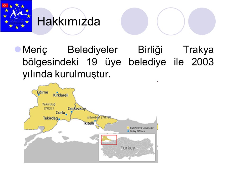 Hakkımızda Meriç Belediyeler Birliği Trakya bölgesindeki 19 üye belediye ile 2003 yılında kurulmuştur.