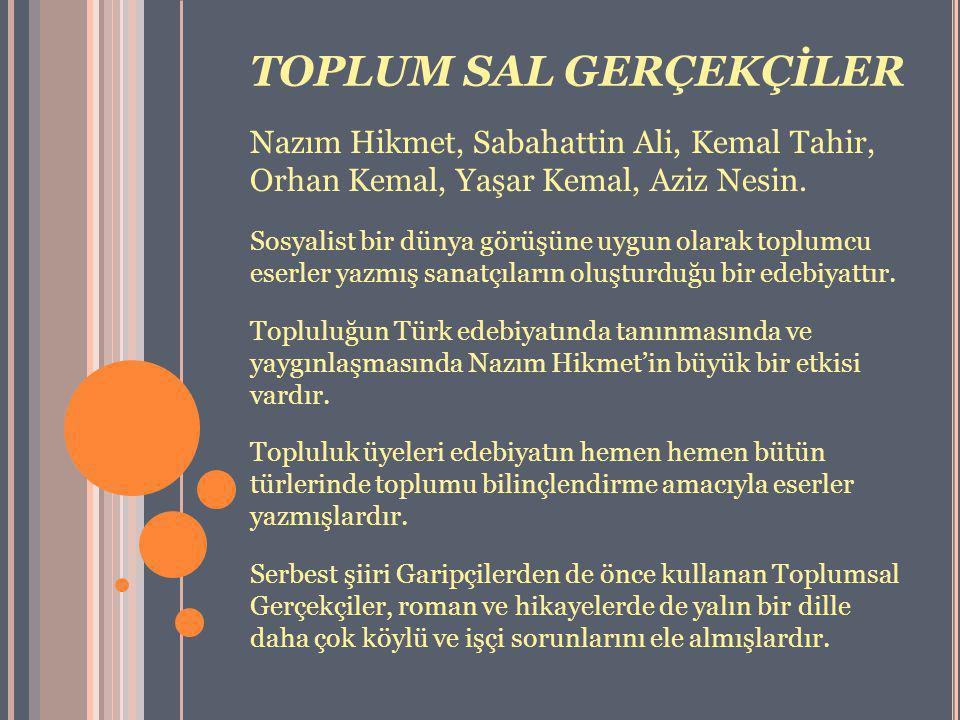 cumhuriyet donemi turk edebiyati ppt indir
