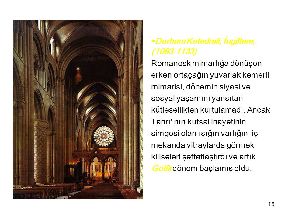 -Durham Katedrali, İngiltere,