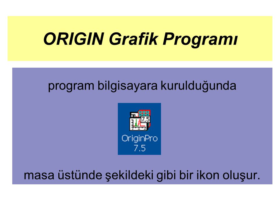 ORIGIN Grafik Programı