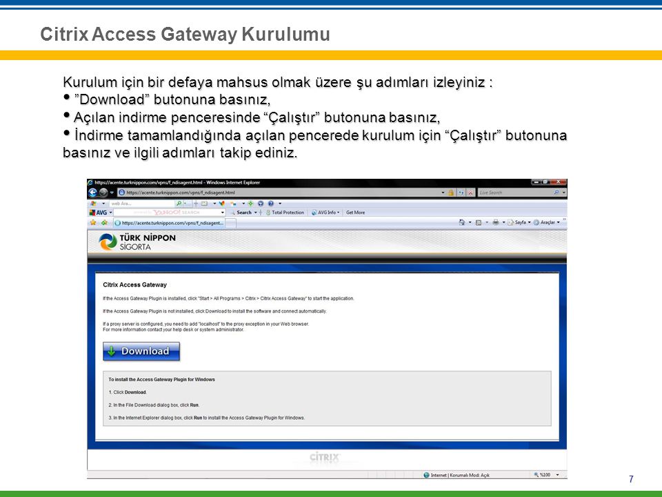 Citrix Access Gateway Kurulumu
