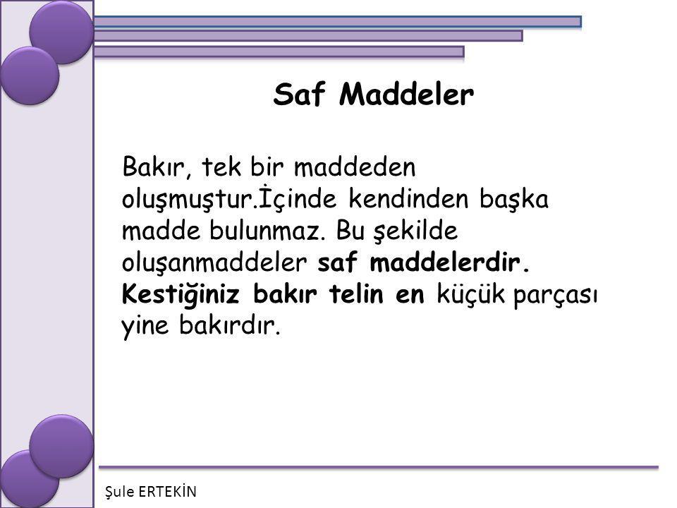 Saf Maddeler