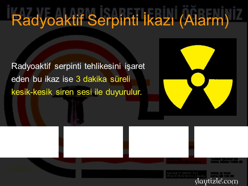 Radyoaktif Serpinti İkazı (Alarm)
