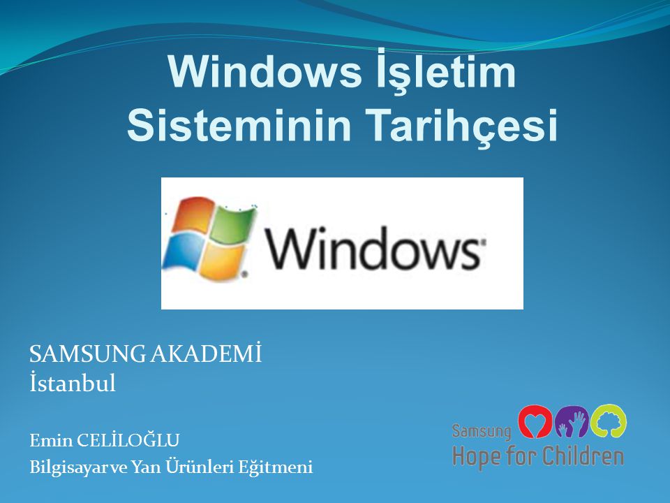 Windows İşletim Sisteminin Tarihçesi