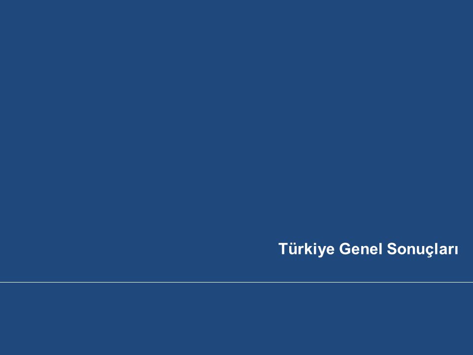 Türkiye Genel Sonuçları