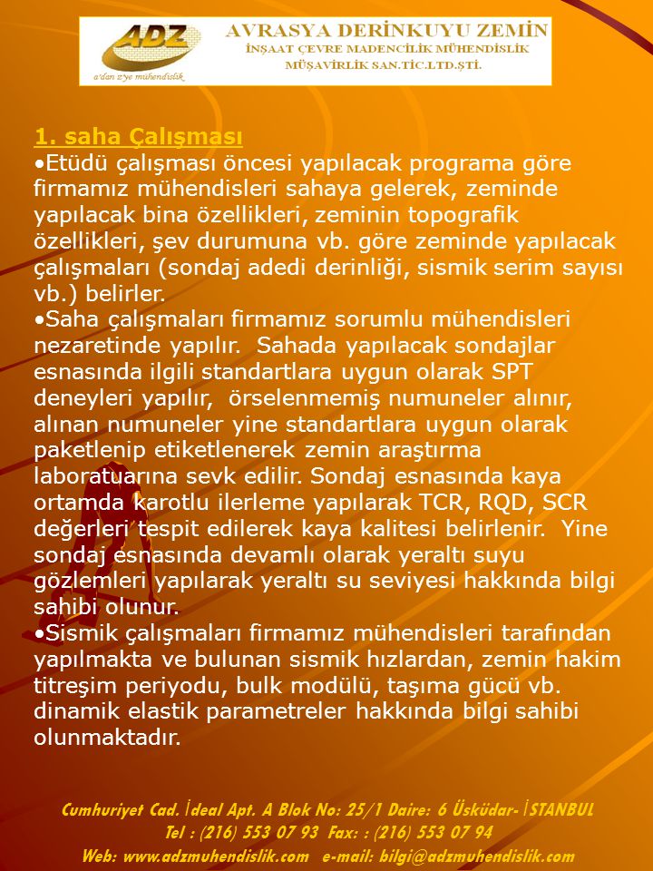 Cumhuriyet Cad. İdeal Apt. A Blok No: 25/1 Daire: 6 Üsküdar- İSTANBUL