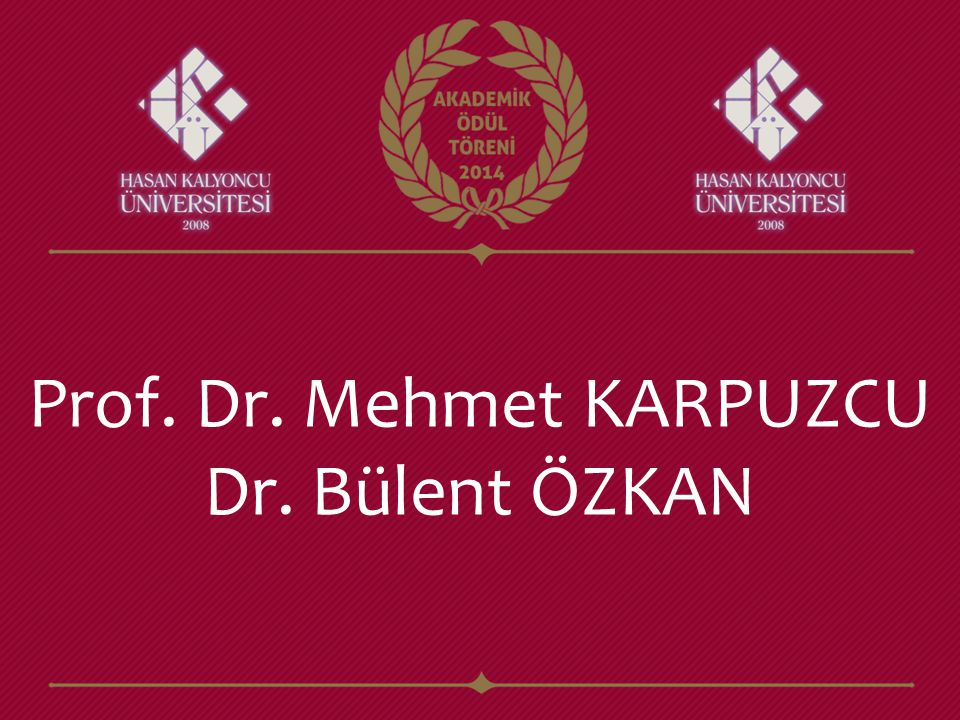 Prof. Dr. Mehmet KARPUZCU