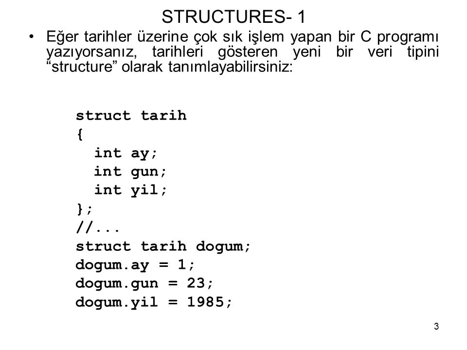 STRUCTURES- 1