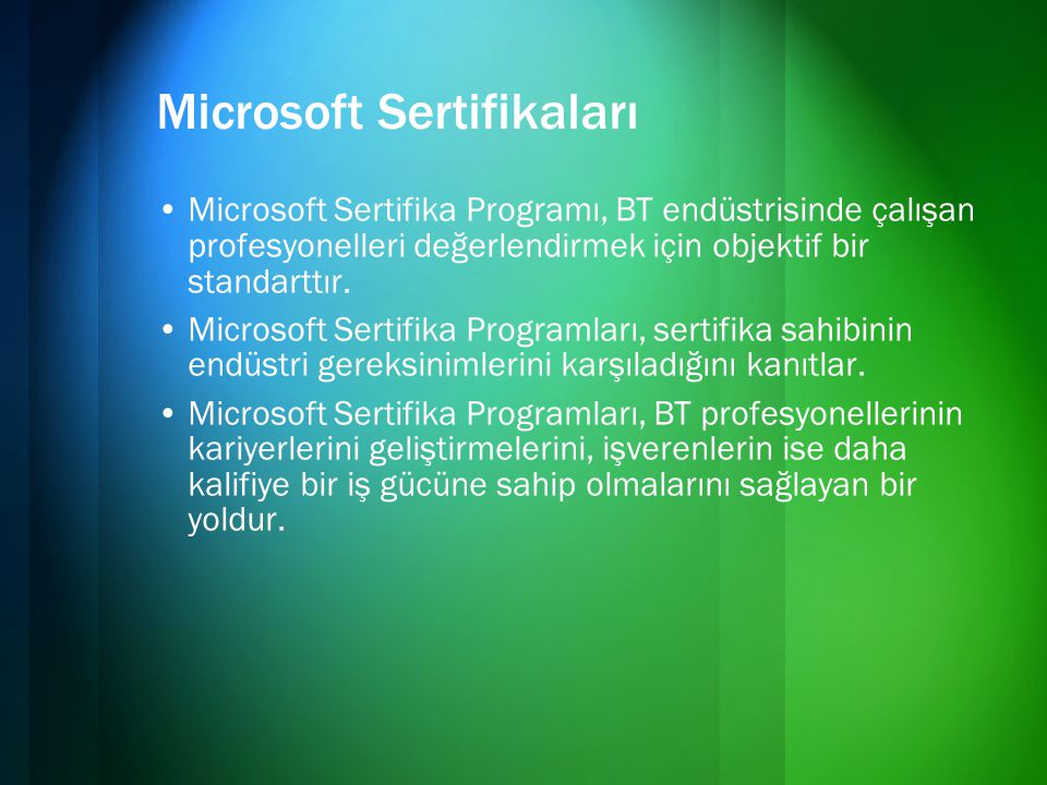 Microsoft Sertifikaları