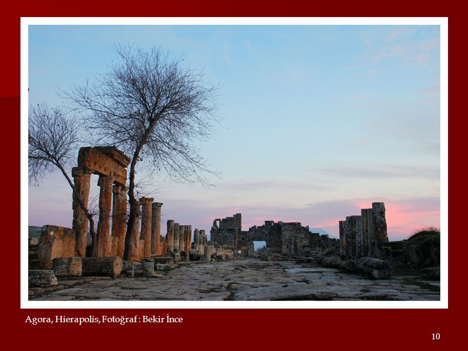 Agora, Hierapolis, Fotoğraf : Bekir İnce