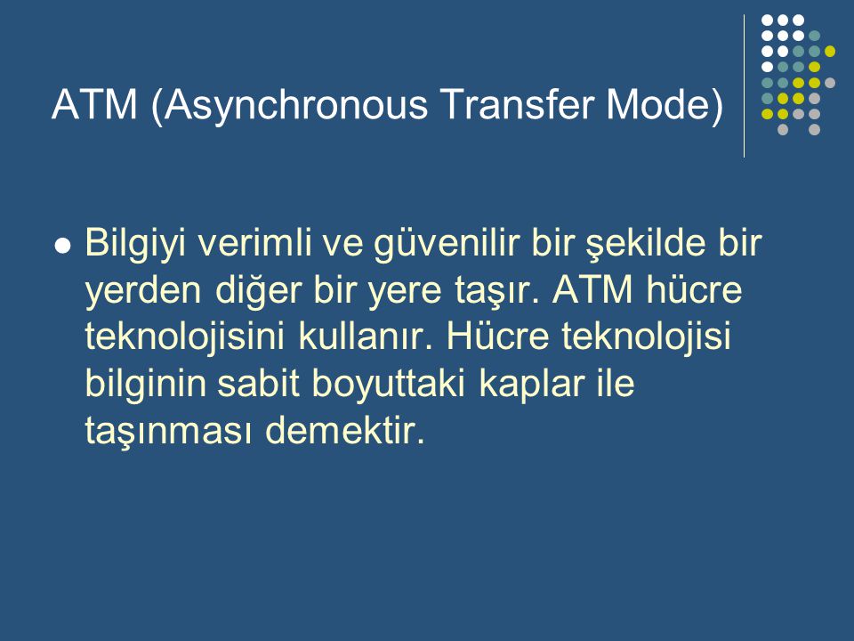 ATM (Asynchronous Transfer Mode)