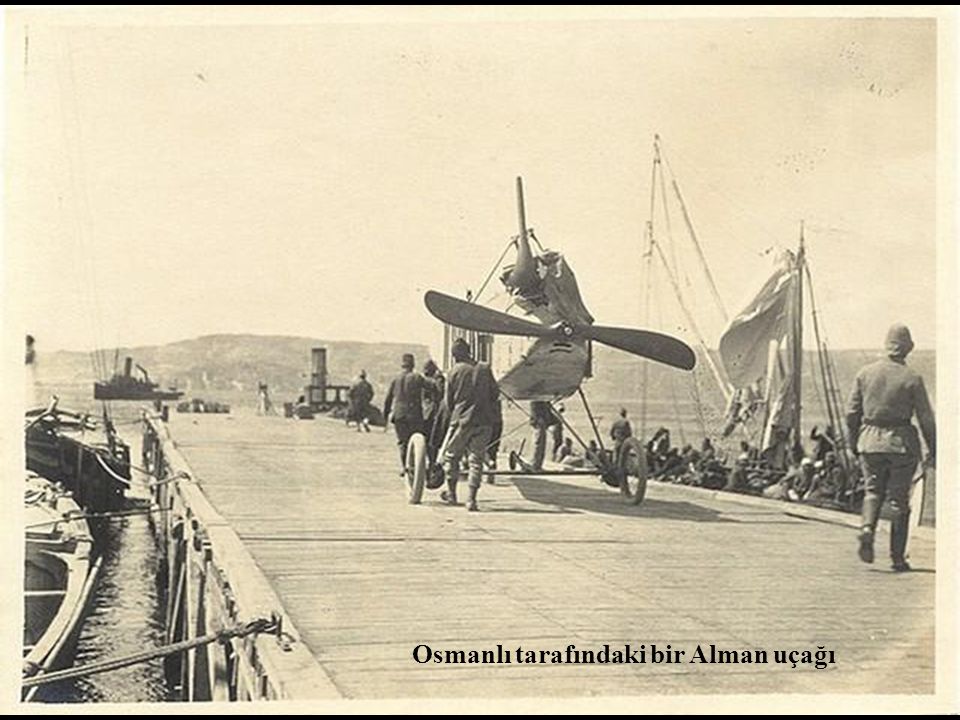 Osmanlı tarafındaki bir Alman uçağı