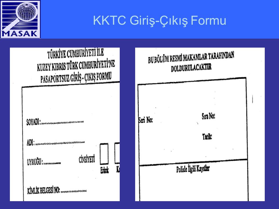 KKTC Giriş-Çıkış Formu