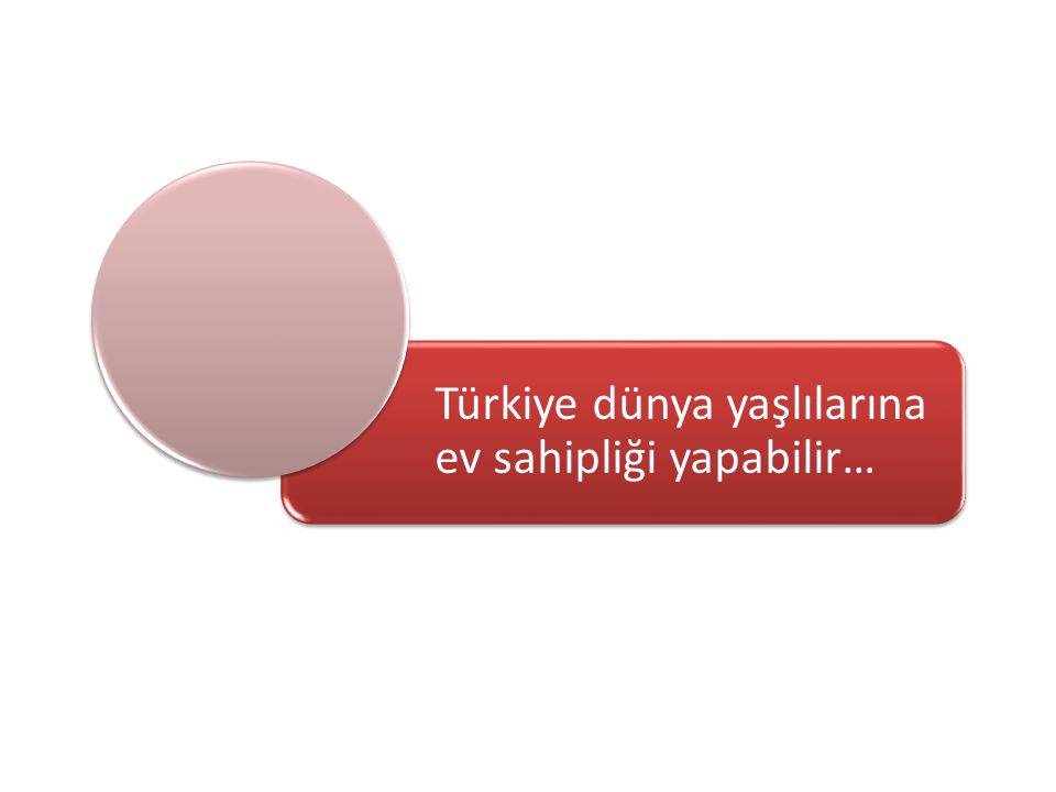 Türkiye dünya yaşlılarına ev sahipliği yapabilir…