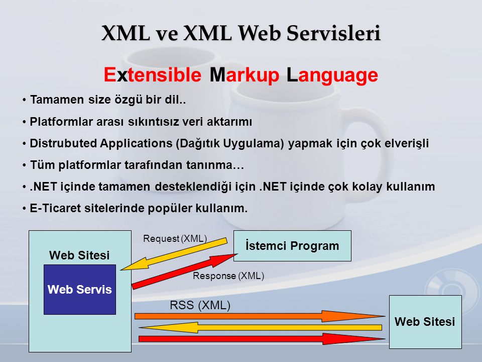XML ve XML Web Servisleri Extensible Markup Language