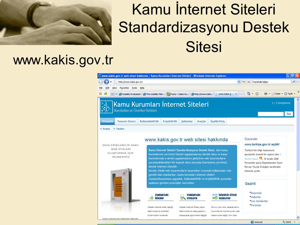 Kamu İnternet Siteleri Standardizasyonu Destek Sitesi