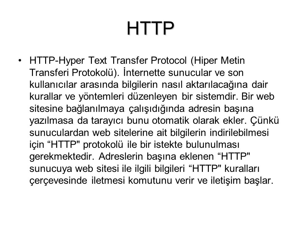 HTTP