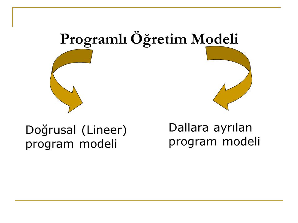 Programlı Öğretim Modeli