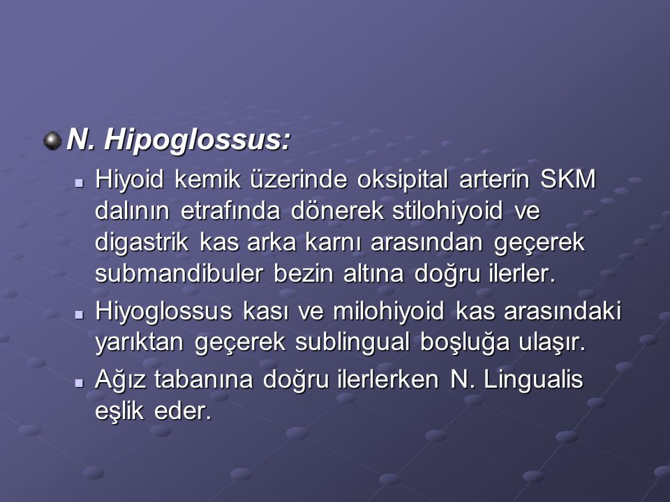 N. Hipoglossus: